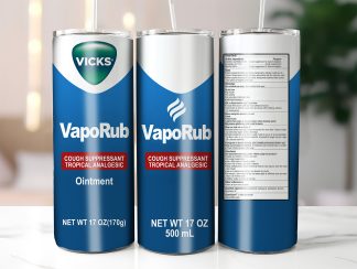 Vicks vaporup -20oz tumbler label wrap-png- DIGITAL DOWNLOAD for sublimation and waterslide
